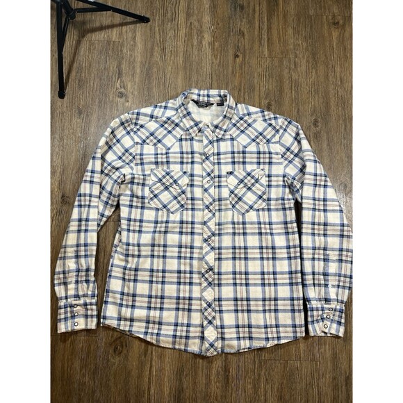 Salt Valley Other - Salt Valley Shirt Mens Large Flannel Plaid Western Snap Front Button Up